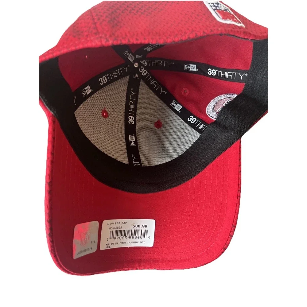 Tampa Bay Buccaneers Bucs‎ New Era NFL 2024 Sideline 39THIRTY Flex Hat Red M/L